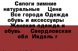 Сапоги зимние - натуральные  › Цена ­ 750 - Все города Одежда, обувь и аксессуары » Женская одежда и обувь   . Свердловская обл.,Ивдель г.